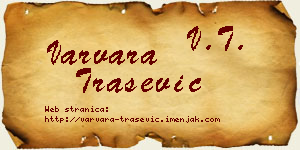 Varvara Trašević vizit kartica